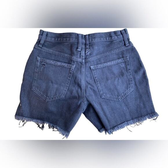 Free People Makai Black Denim Cutoff Shorts - Picture 4 of 5